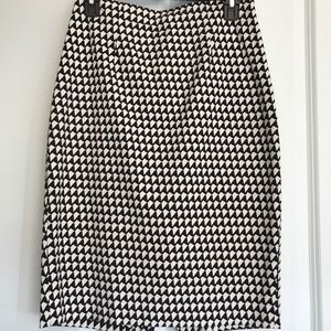 Banana Republic pencil skirt houndstooth 4P